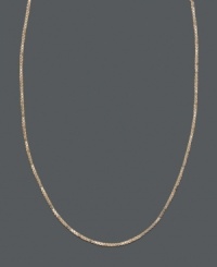 Rich, golden hues allow this gorgeous and adjustable 14k pink gold box chain to hold a pendant or shine alone. Approximate length: 16-20 inches. Rich, golden hues allow this gorgeous and adjustable 14k pink gold box chain to hold a pendant or shine alone. Approximate length: 16-20 inches.