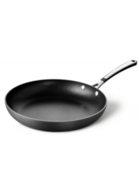 From fritatas to fried eggs, this skillet from Simply Calphalon is a cooking jack-of-all-trades. A truly indispensable piece, it browns and sautés beautifully, effortlessly releasing food thanks to its double coating of exclusive nonstick formula. 10-year warranty. From fritatas to fried eggs, this skillet from Simply Calphalon is a cooking jack-of-all-trades. A truly indispensable piece, it browns and sautés beautifully, effortlessly releasing food thanks to its double coating of exclusive nonstick formula. 10-year warranty.