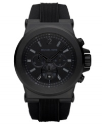 Step over to the dark side with this bold Michael Kors watch. Step over to the dark side with this bold Michael Kors watch.