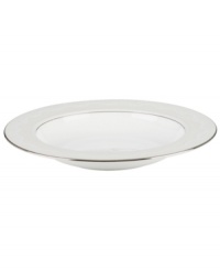 Laced with vintage elegance, the Chapel Hill rim soup bowl features a modern silhouette and prim doily pattern with platinum trim. Fine bone china from kate spade new york ensures a head-turning table setting for dinner parties, holidays and more. Laced with vintage elegance, the Chapel Hill rim soup bowl features a modern silhouette and prim doily pattern with platinum trim. Fine bone china from kate spade new york ensures a head-turning table setting for dinner parties, holidays and more.