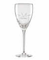 Worthy of a toast, this Lenox crystal wine glass features the Opal Innocence vine motif etched below a band of polished platinum. A beautiful companion to Opal Innocence dinnerware.