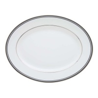 Lenox Federal Platinum Oval Platter, Black Lenox Federal Platinum Oval Platter, Black