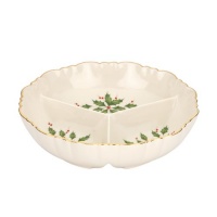 Lenox Holiday Archive Divided Condiment Server Lenox Holiday Archive Divided Condiment Server