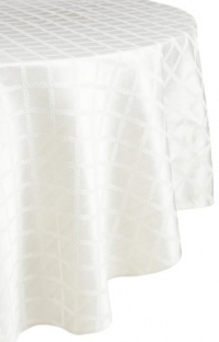 Lenox Laurel Leaf 70-by-104-Inch Oval Tablecloth, Platinum Lenox Laurel Leaf 70-by-104-Inch Oval Tablecloth, Platinum