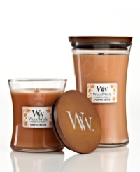 Smells like fall. Light the WoodWick pumpkin butter candle to fill your home with the aroma of fresh-baked pie. A natural wooden wick creates the sound of a crackling fire as it burns, inspiring instant relaxation. Smells like fall. Light the WoodWick pumpkin butter candle to fill your home with the aroma of fresh-baked pie. A natural wooden wick creates the sound of a crackling fire as it burns, inspiring instant relaxation.