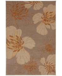 Wildflower silhouettes in soft tones bring a modern feel to your floors in the Carmel Del Ray area rug from Karastan. Thick and resilient underfoot, this plush piece is woven from 2-ply nylon pile, ensuring easy care and long-lasting wear. Wildflower silhouettes in soft tones bring a modern feel to your floors in the Carmel Del Ray area rug from Karastan. Thick and resilient underfoot, this plush piece is woven from 2-ply nylon pile, ensuring easy care and long-lasting wear.