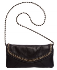 Bring out your inner bad girl with this edgy envelope clutch from Juicy Couture. Soft leather is dolled up with chain-link accents, while the slender shape stashes all your glamazon-on-the-go goodies. Bring out your inner bad girl with this edgy envelope clutch from Juicy Couture. Soft leather is dolled up with chain-link accents, while the slender shape stashes all your glamazon-on-the-go goodies.