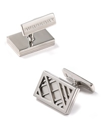 Add a dapper finish to your daily look with these timeless Burberry cuff links. Add a dapper finish to your daily look with these timeless Burberry cuff links.