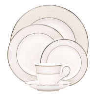 Lenox Opal Innocence Stripe 5-Piece Place Setting, Service for 1 Lenox Opal Innocence Stripe 5-Piece Place Setting, Service for 1
