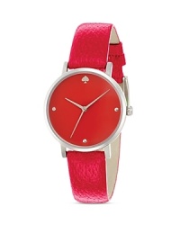 Just the ticket. This kate spade new york watch takes its cues from the jewel box, crafted of plated metal and styled to bring a dose of whimsical allure to your timekeeping. Just the ticket. This kate spade new york watch takes its cues from the jewel box, crafted of plated metal and styled to bring a dose of whimsical allure to your timekeeping.