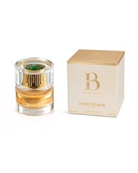 B de Boucheron, the new fragrance from Boucheron. An addictive woody floral that offers the same thrill and emotion as a piece of exquisite jewelry. The most luxurious signature of B. Its sumptuous bottle epitomizes all of the Boucheron savoir-faire and is presented, as a jewel would be, in a prestigious jewel case. B de Boucheron, the new fragrance from Boucheron. An addictive woody floral that offers the same thrill and emotion as a piece of exquisite jewelry. The most luxurious signature of B. Its sumptuous bottle epitomizes all of the Boucheron savoir-faire and is presented, as a jewel would be, in a prestigious jewel case.