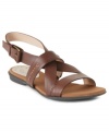 Thick straps with stitched accents. Rachel Rachel Roy Citryss3 flat sandals make your casual outfits that much more interesting.