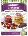 GoPicnic Ready-to-Eat Meals, Salami + Cheese, 3.4-Ounce Boxes (Pack of 6)