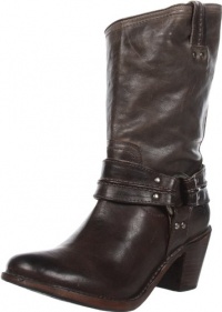 FRYE Women's Carmen Harness Short Boot,Grey,9 M US FRYE Women's Carmen Harness Short Boot,Grey,9 M US