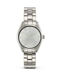 A classic, modern stainless steel timepiece with elegant crystal markers from kate spade new york. A classic, modern stainless steel timepiece with elegant crystal markers from kate spade new york.