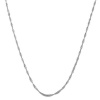 14 Karat White Gold 0.7-mm Singapore Chain (18 Inch)