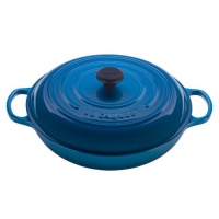 Le Creuset Signature Enameled Cast-Iron 3-1/2-Quart Round Braiser, Marseille