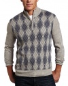 Geoffrey Beene Men's Cotton Fancy Diamonds Mock Sweater