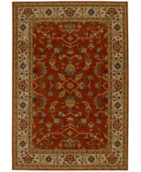 A colorful mosaic of florals and geometric accents present detailed imagery akin to fine needlework. The Knightsen area rug from Karastan incorporates traditional colors with incredibly thick, long pile for supreme softness and luxurious style underfoot. A colorful mosaic of florals and geometric accents present detailed imagery akin to fine needlework. The Knightsen area rug from Karastan incorporates traditional colors with incredibly thick, long pile for supreme softness and luxurious style underfoot.