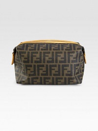 Zucca print in treated leather with contrasting trim elegantly stores all of your essentials for your next getaway.Zip closureLeather9W x 6H x 5DMade in Italy Zucca print in treated leather with contrasting trim elegantly stores all of your essentials for your next getaway.Zip closureLeather9W x 6H x 5DMade in Italy
