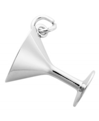 Cheers to the new year! Rembrandt's chic charm features a polished martini glass crafted from sterling silver. Charm can easily be added to your favorite necklace or charm bracelet. Approximate drop: 3/4 inch. Cheers to the new year! Rembrandt's chic charm features a polished martini glass crafted from sterling silver. Charm can easily be added to your favorite necklace or charm bracelet. Approximate drop: 3/4 inch.