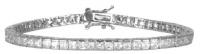 Studio 925 Princess Cut White CZ Sterling Silver Tennis Bracelet