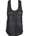 Timo Weiland Womens Racerback Mesh Sleeveless Top
