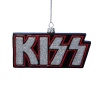 Kurt Adler KS4101 Glass KISS Ornament with Band Image on Back, 5-Inch