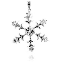 Silvertone Snowflake Pendant Silvertone Snowflake Pendant
