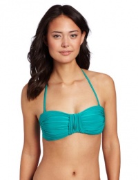 La Blanca Women's Shirr And Now Cup Bandeau Bra, Seaglass, 10 La Blanca Women's Shirr And Now Cup Bandeau Bra, Seaglass, 10