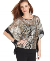 Sparkle and shine in Ellen Tracy's sequin top - perfect for special occasions!