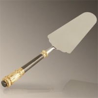 L'Objet Antique Gold 12 in Cake Server