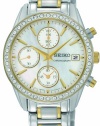 Seiko Women's SNDY20 Two Tone Stainless Steel Analog with Mother-Of-Pearl Dial Watch
