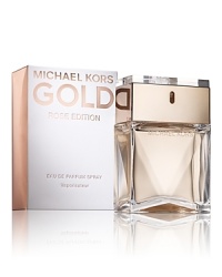 Showstopping. Like a chunky cocktail ring, Michael Kors Gold The New Rose Edition eau de parfum makes a statement.Luminous pink pepper with a deeply voluptuous bouquet of tuberose and a whisper of creamy sandalwood.Radiant glamour. Undeniably feminine. Showstopping. Like a chunky cocktail ring, Michael Kors Gold The New Rose Edition eau de parfum makes a statement.Luminous pink pepper with a deeply voluptuous bouquet of tuberose and a whisper of creamy sandalwood.Radiant glamour. Undeniably feminine.
