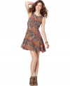 An allover paisley print adds a boho-chic appeal to this Free People dress while an A-line shape keeps it pretty!
