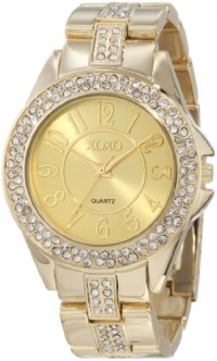XOXO Women's XO5465 Rhinestone Accent Gold-Tone Analog Bracelet Watch XOXO Women's XO5465 Rhinestone Accent Gold-Tone Analog Bracelet Watch