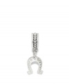 Accessorize with a little bit of luck with this dangling horseshoe charm in sterling silver. Donatella is a playful collection of charm bracelets and necklaces that can be personalized to suit your style!  Available exclusively at Macy's.