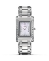 Fendi Rectangular Loop Stainless Steel Watch with Diamonds, 34mm x 21mm