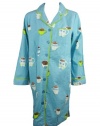 Charter Club Womens Hot Cocoa Button-Up Long Sleeve Sleep Shirt