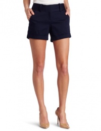 Vince Camuto Women's Angle Pocket Cuffed Short, Blue Night, 8 Vince Camuto Women's Angle Pocket Cuffed Short, Blue Night, 8