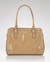 Classic and a little glossy, this kate spade new york handbag is one of our new musts. High-shine leather always feels elevated but especially here with a shoulder-right shape. Classic and a little glossy, this kate spade new york handbag is one of our new musts. High-shine leather always feels elevated but especially here with a shoulder-right shape.