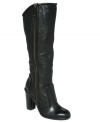 Such a lovely cool weather staple. Fry's Sylvia tall boots have a trendy single sole and zip up cleanly along the side.