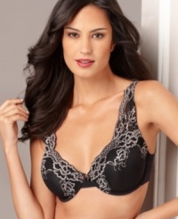 Wrap yourself in the elegant beauty of this lace demi bra by Jones New York. Style #212221 Wrap yourself in the elegant beauty of this lace demi bra by Jones New York. Style #212221
