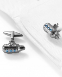 Subvert poor style with these submarine cufflinks from Kenneth Cole Reaction. Subvert poor style with these submarine cufflinks from Kenneth Cole Reaction.