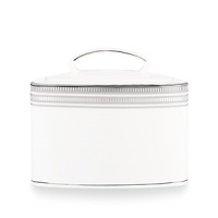 The epitome of timeless beauty, kate spade's Palmetto Bay china makes an elegant presentation for fine dining occasions. Accented with platinum bands, the simple yet sophisticated collection lends an air of distinction to holidays, intimate gatherings and celebrations. The epitome of timeless beauty, kate spade's Palmetto Bay china makes an elegant presentation for fine dining occasions. Accented with platinum bands, the simple yet sophisticated collection lends an air of distinction to holidays, intimate gatherings and celebrations.