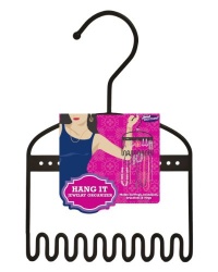 Steel Jewelry Hanger - Just Hang it! Sleek Jewelry Organizer - Black Mini Steel Jewelry Hanger - Just Hang it! Sleek Jewelry Organizer - Black Mini