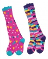 Three Cheers for Girls It Takes Two Knee Socks, Hearts and Signs of Peace