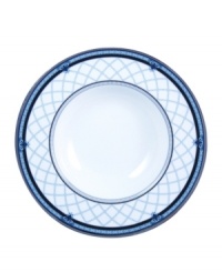 Set the table with English country charm with the Countess Collection form Royal Doulton. A charming lattice design is accented by cobalt and silver bands as well as delicate paisley flowers. 7 oz. Set the table with English country charm with the Countess Collection form Royal Doulton. A charming lattice design is accented by cobalt and silver bands as well as delicate paisley flowers. 7 oz.