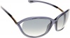 Tom Ford Jennifer FT0008 Sunglasses - 0B5 Shiny Transparent Dark Gray (Gradient Dark Gray Lens) - 61mm
