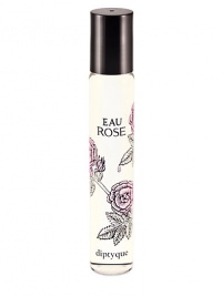 Our new Eau Rose Eau de Toilette in an elegant roll-on applicator. This new fragrance pays tribute to the queen of all flowers, the rose. The sharp and slightly tangy freshness of bergamot and blackcurrant, complements the sensation of the freshly cut petals of the Centifolia and Damask Roses. To make the scent more sensual the base notes are infused with white musk and cedar and enhanced with a touch of honey. 0.7 oz. Our new Eau Rose Eau de Toilette in an elegant roll-on applicator. This new fragrance pays tribute to the queen of all flowers, the rose. The sharp and slightly tangy freshness of bergamot and blackcurrant, complements the sensation of the freshly cut petals of the Centifolia and Damask Roses. To make the scent more sensual the base notes are infused with white musk and cedar and enhanced with a touch of honey. 0.7 oz.